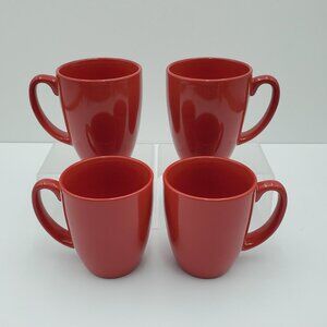 Corelle Urban Red Mugs Corning Red Stoneware Mugs